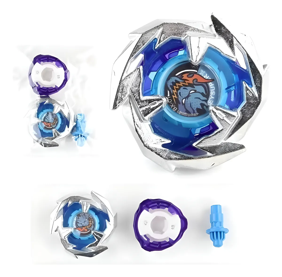 Beyblade Series Bx Juguete Trompo Armable Metalico Bluepurple