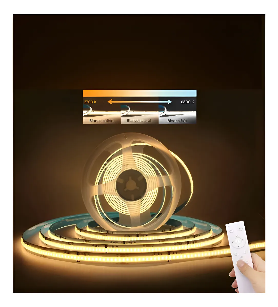 Kit 5m Tira Led Cob Cct Secuencial Efecto Agua Corriendo - Cct