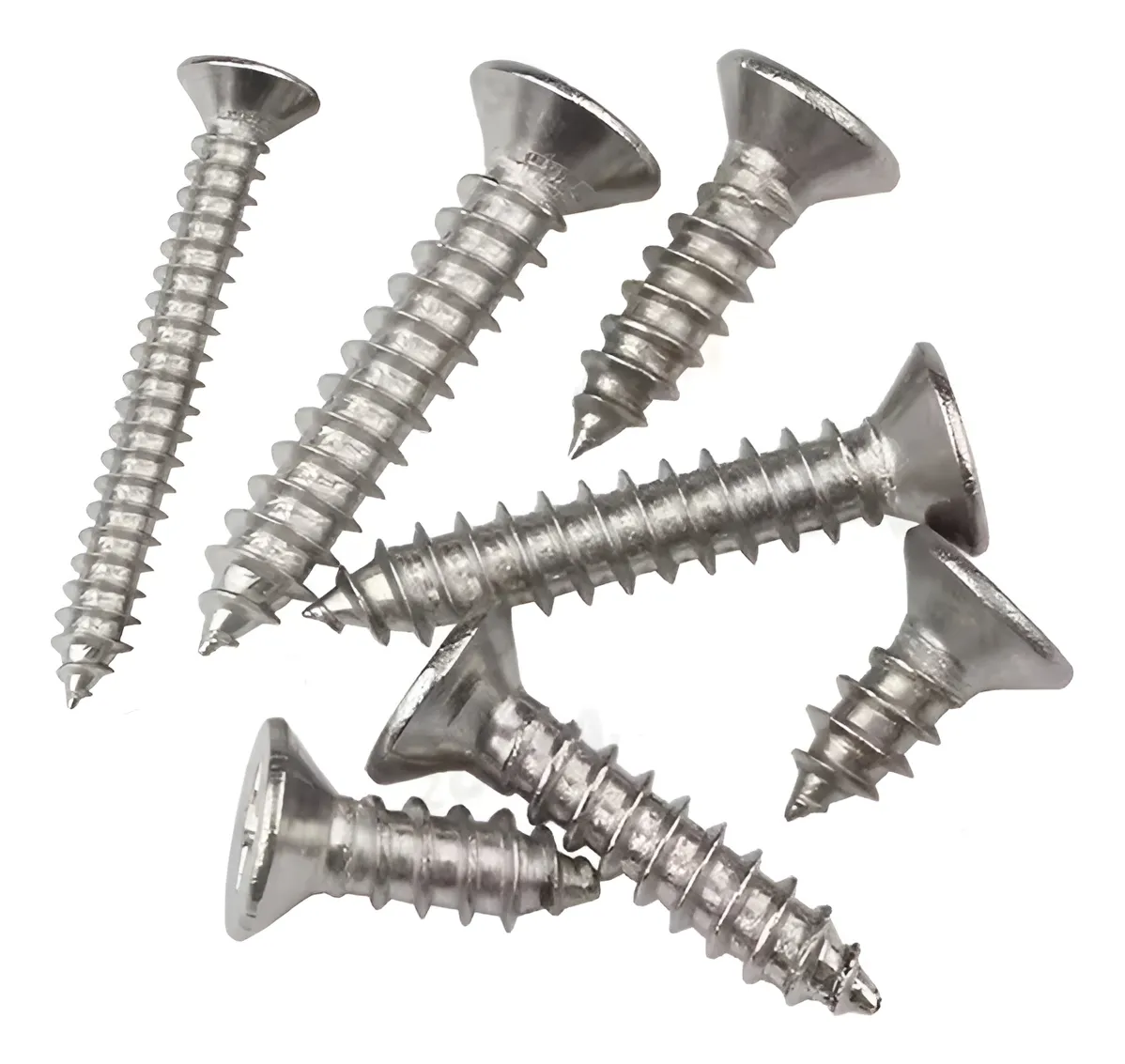 Tornillos Pijas Inoxidable Cabeza Plana #10 2-1/2